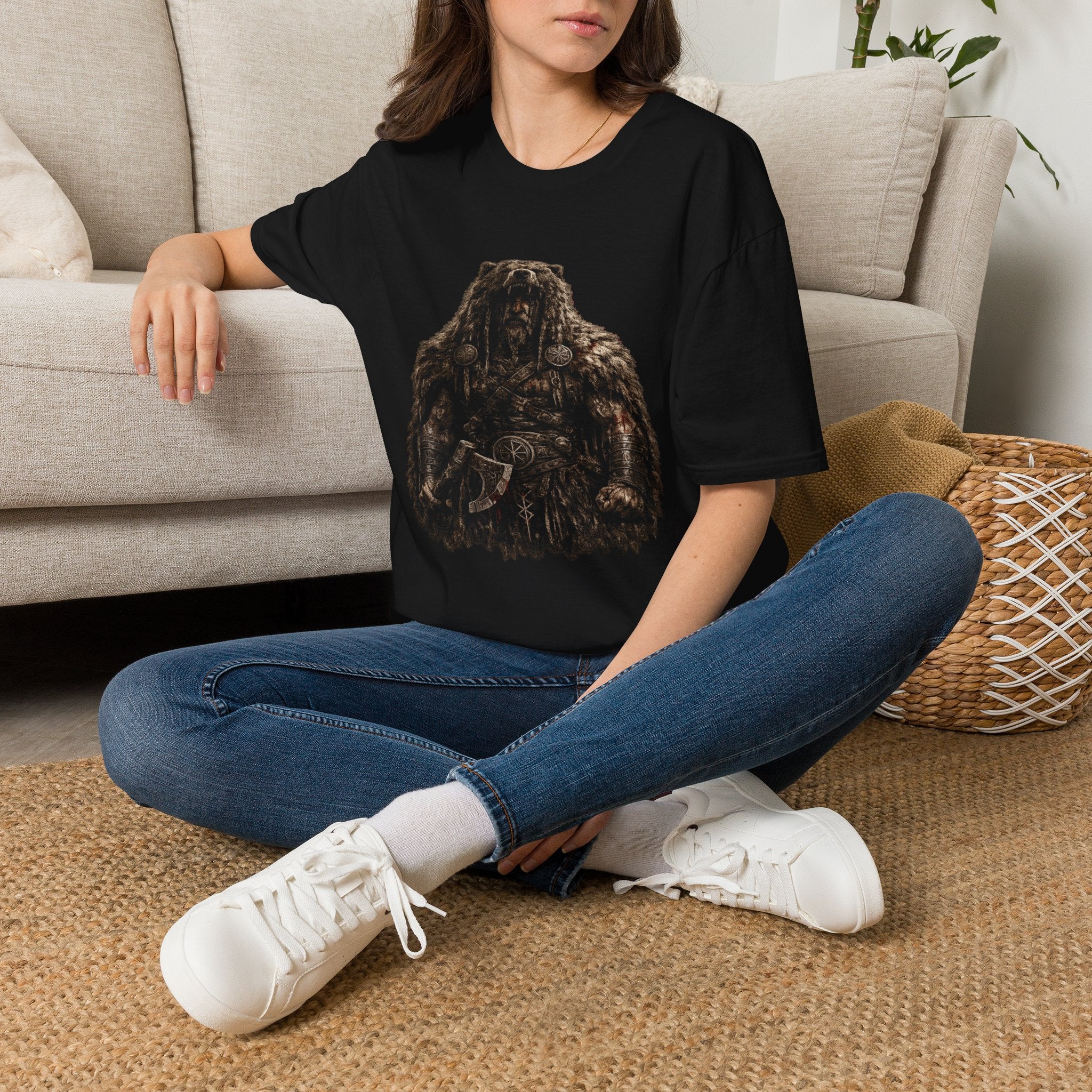 Viking Berserker T-Shirt — Dark Norse Warrior Graphic Tee