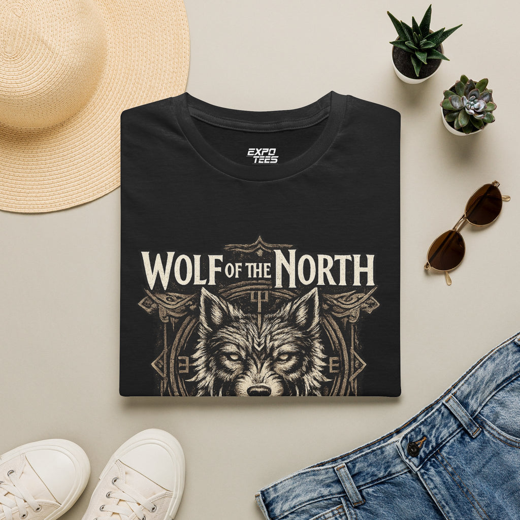 Wolf of the North T‑Shirt — Rustic Wolf Graphic Tee