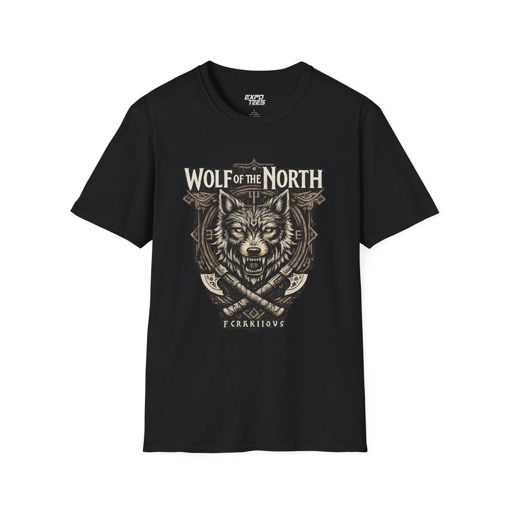 Wolf of the North T‑Shirt — Rustic Wolf Graphic Tee